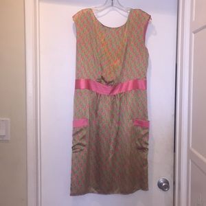 Vintage Lilly Pulitzer Silk Summer Dress 12 rare
